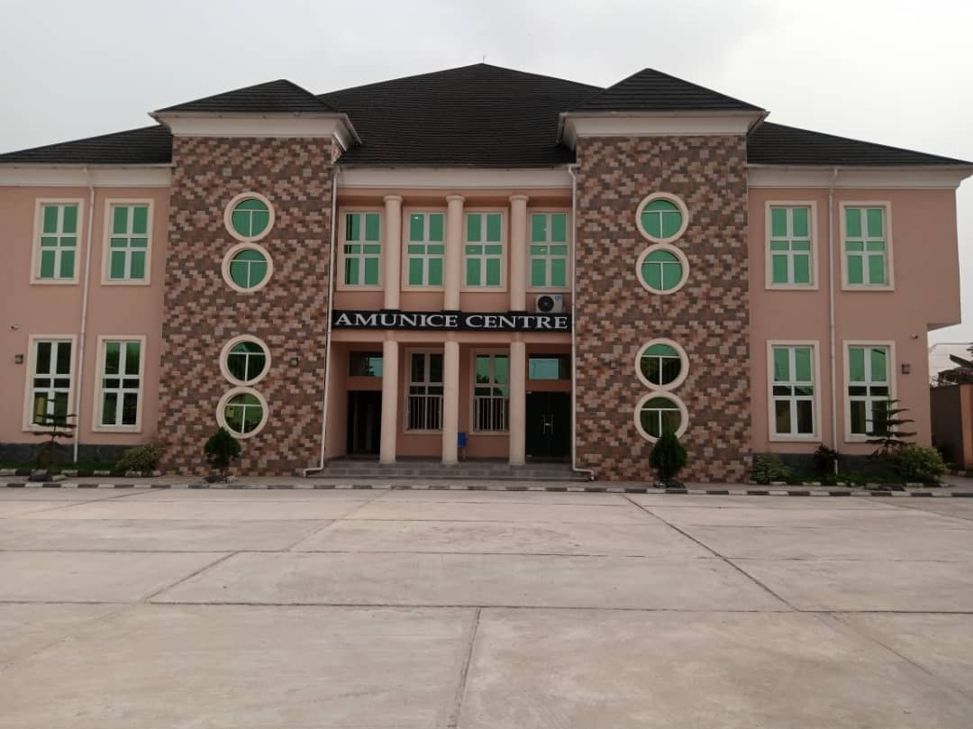 Front of the Amunice Centre building in Uyo